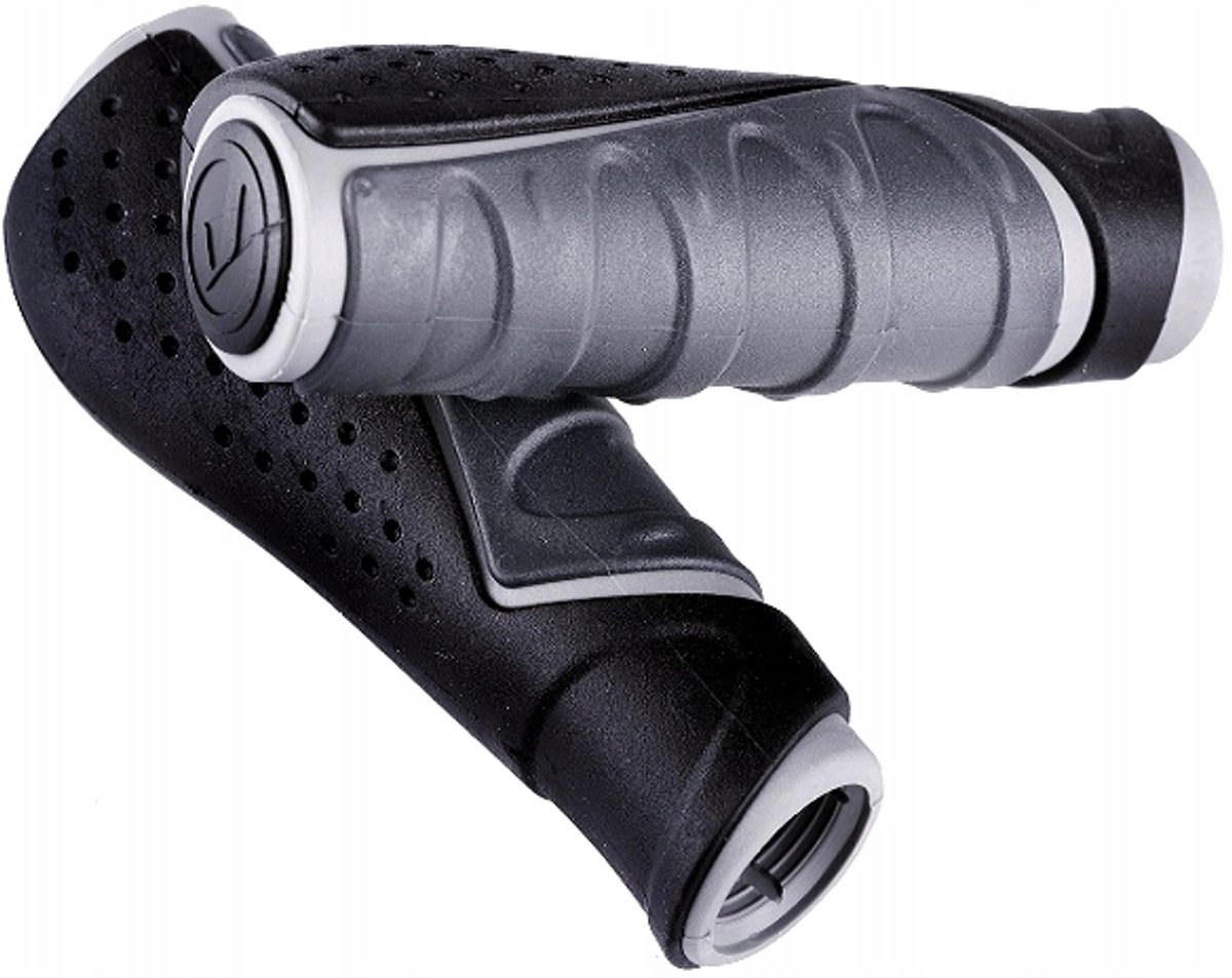 Ergonomische Fietshandvatten 130mm - Comfort 3D - Grijs/Zwart
