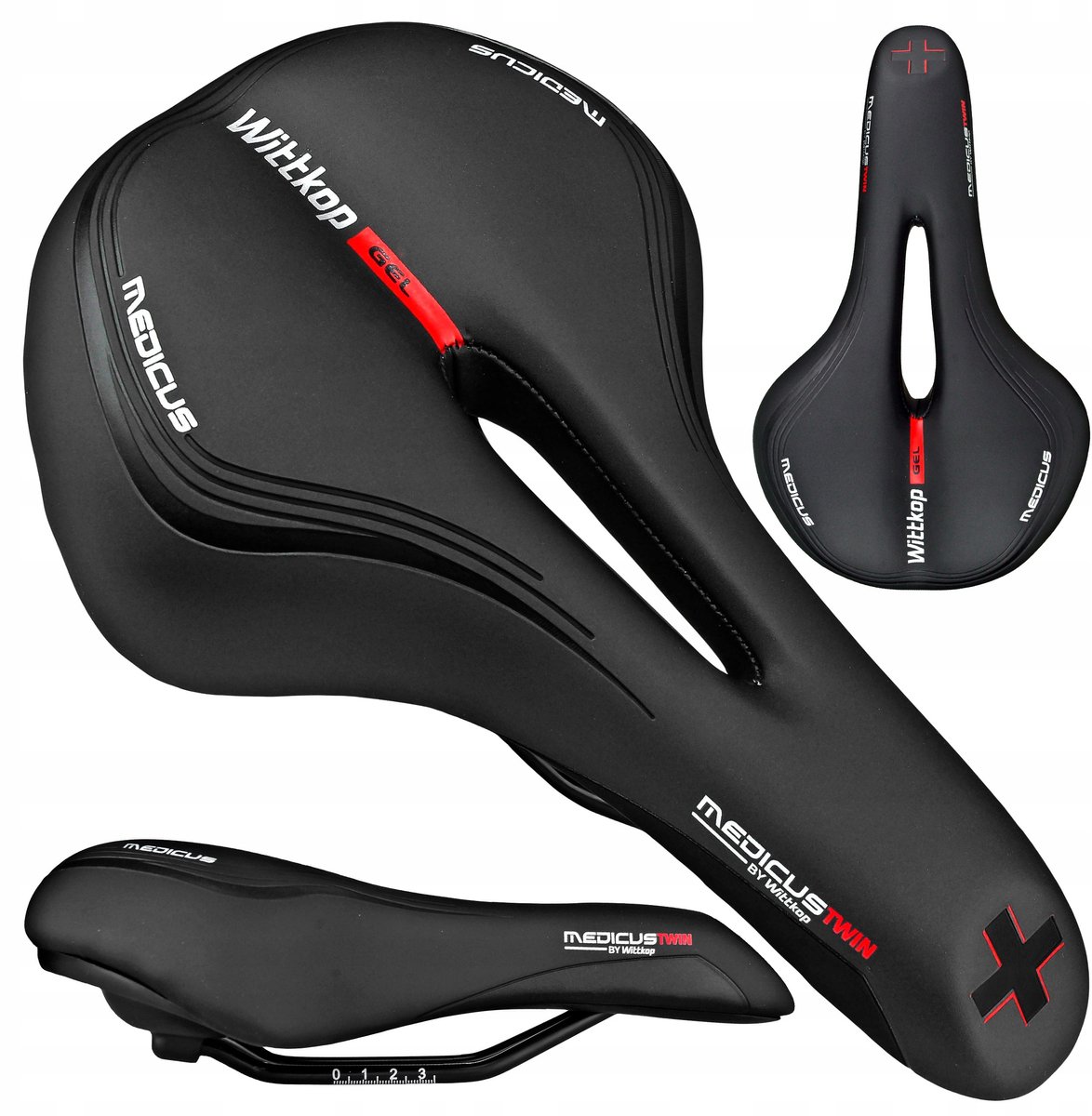 Wittkop Medicus Twin 1.0 Gel Fietszadel - Comfortabel Trekking & Stadszadel