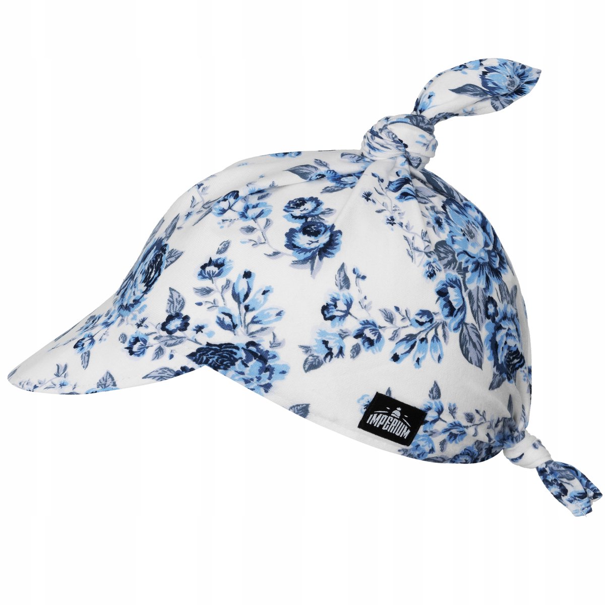 Zomerse Bandana met Vizier - Rozen & Korenbloemen - Verstelbaar