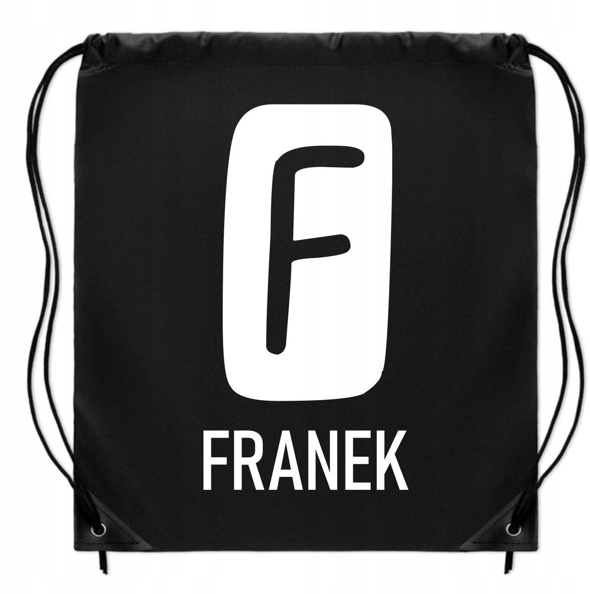 Zwarte Schooltas voor Schoenen & Sportkleding - Personaliseerbaar