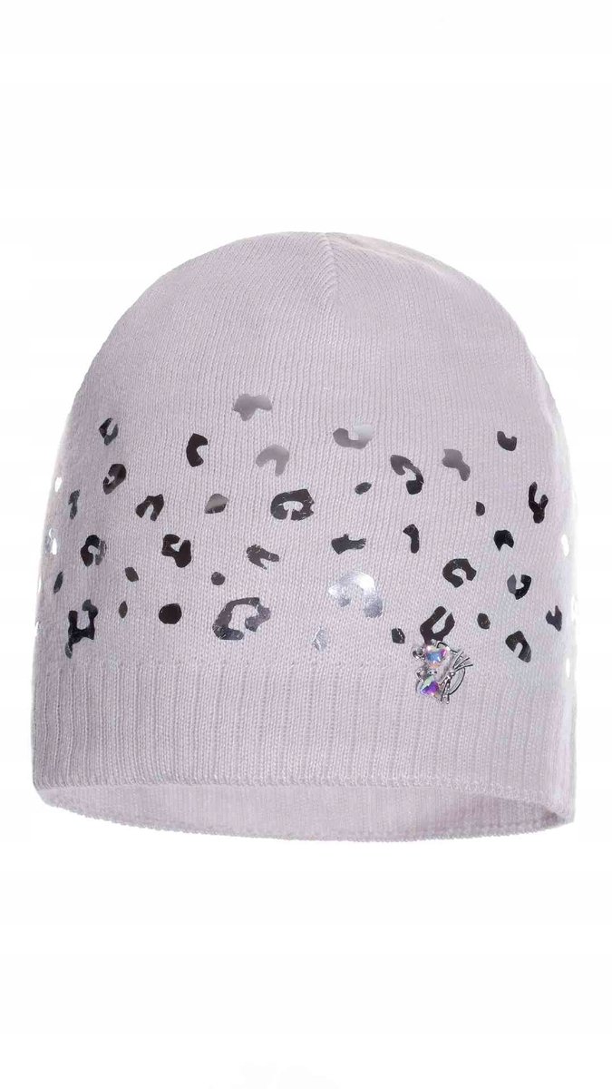 May muts panterprint lichtgrijs maat 44