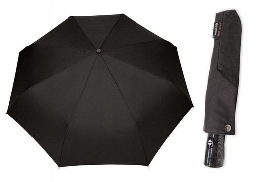COLLAR AND CUFFS LONDON Regenparaplu COLLAR AND CUFFS Stormparaplu - Automatisch, Winddicht Tot 95 Km/u, 16 Baleinen, Regenboogdesign Parasol Met Leren Look Handvat