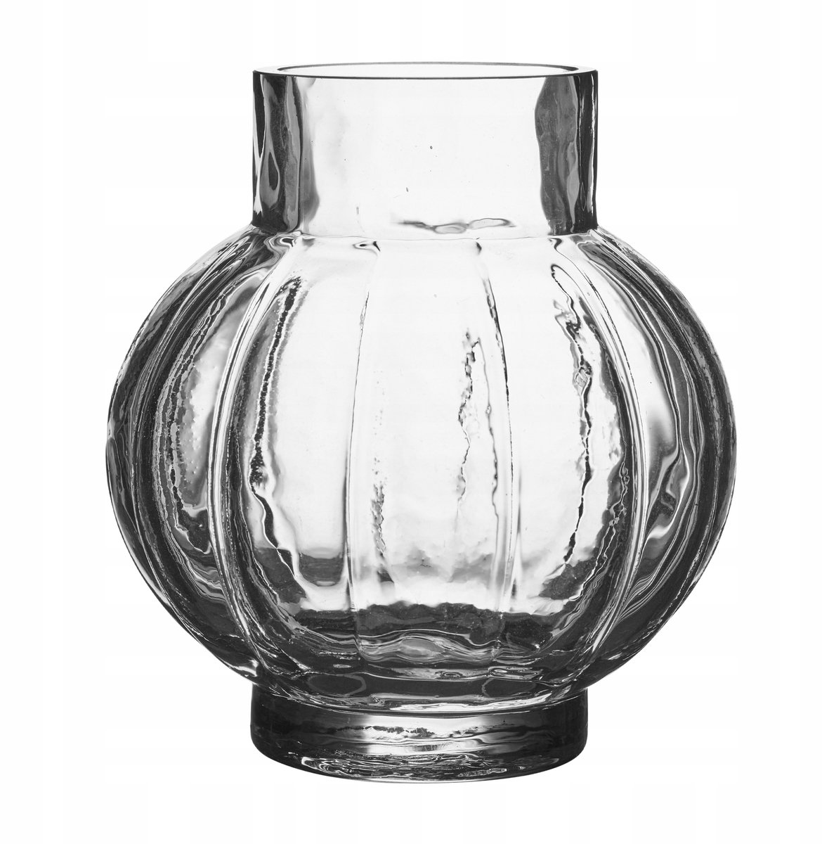 Transparante Glazen Vaas Decoratief Rond 32 x 35 cm Merkloos
