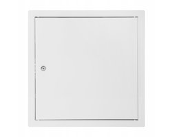 Metalen Inspectieluik Wit 60x60 met Slot