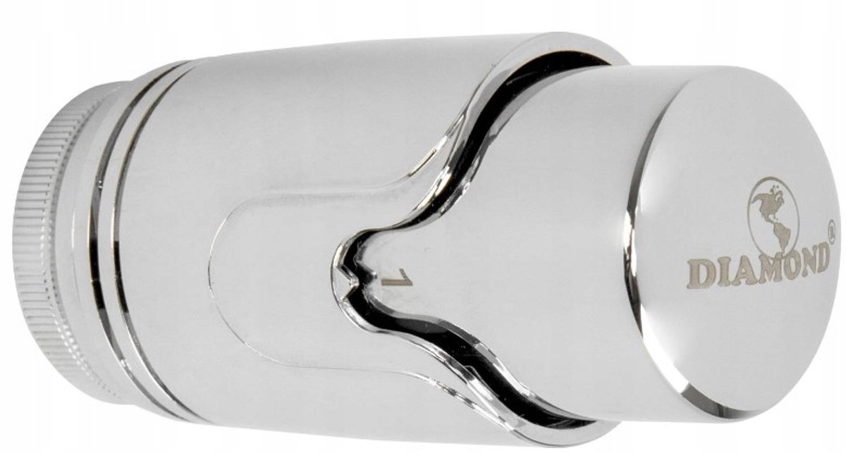 Diamond thermostaatkop chroom 30x1,5 voor Purmo