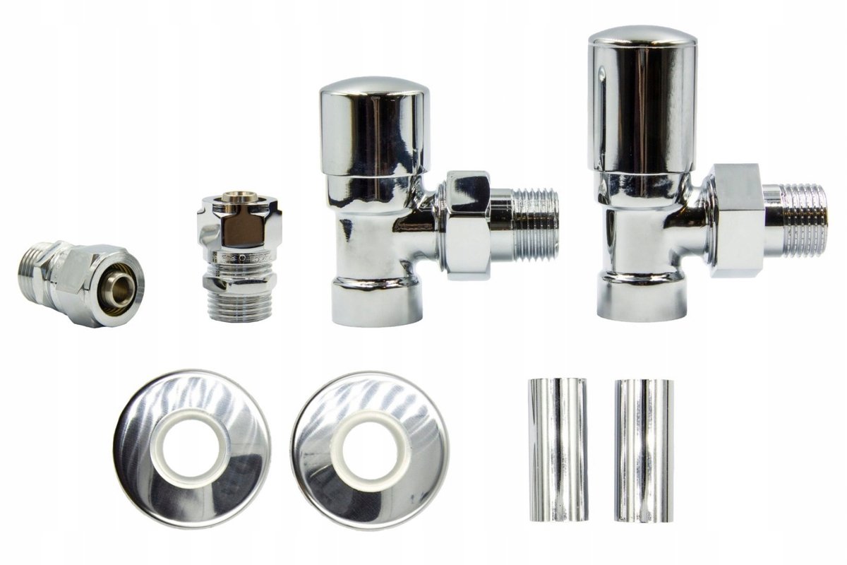 Vario-Term Zwenkhoekventielset Chroom Pex 16mm