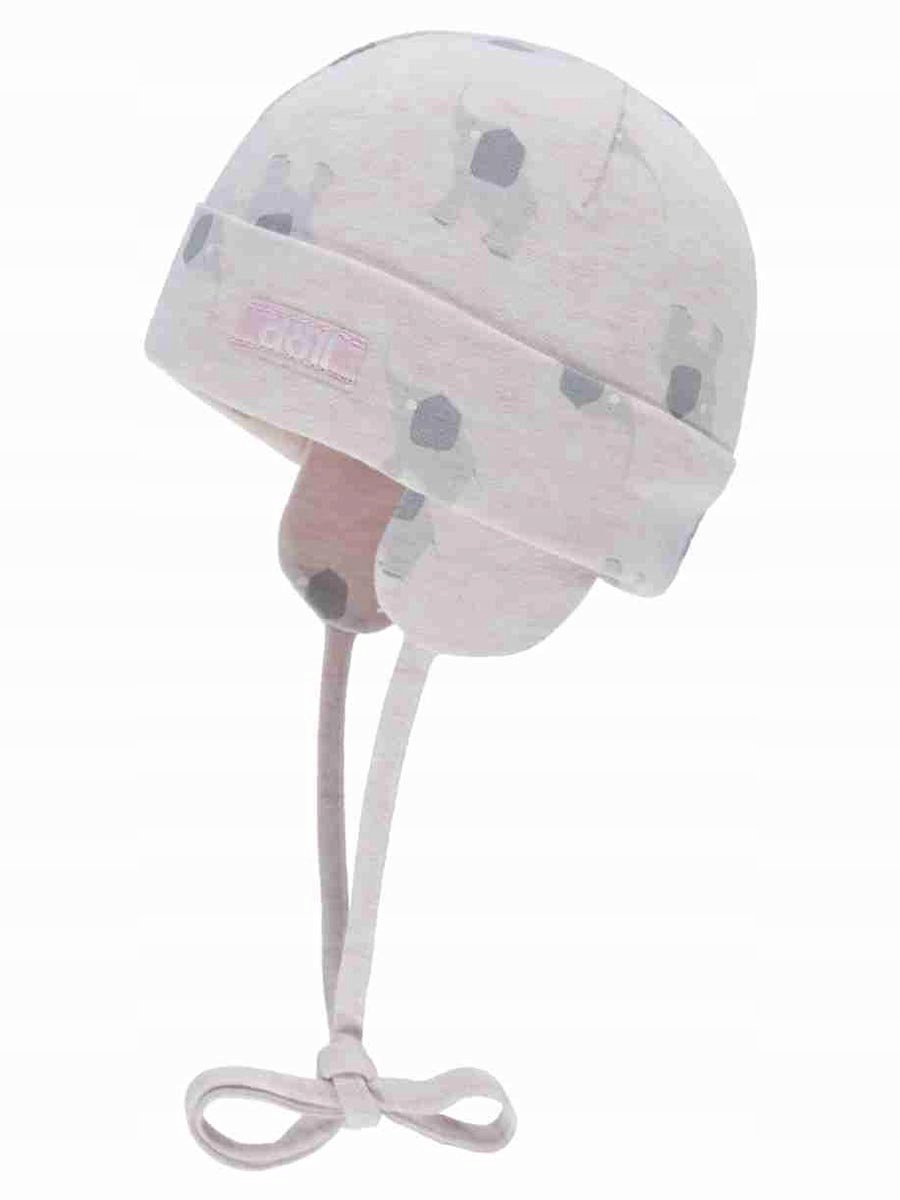 Roze baby muts met olifantenprint Döll, maat 41