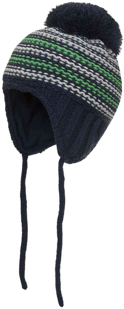 Babymuts Doll met pompon, maat 47, blauw