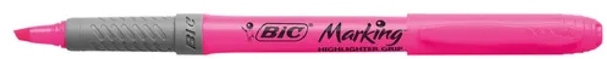 BIC Brite Liner Grip markeerstift - Roze, punt van 3,6 mm