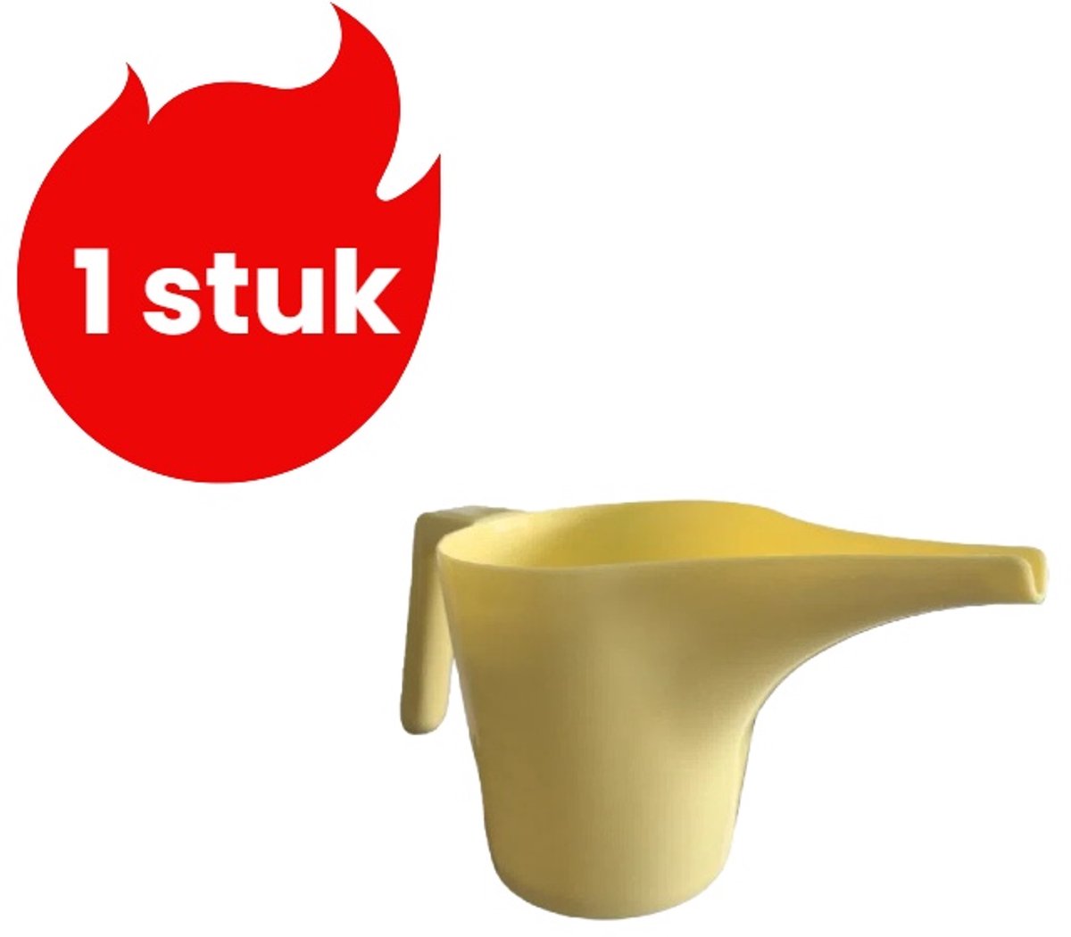 1 stuk - Gieter met lange tuit voor huishoudelijk gebruik - Gieter - Kunststof gieter - Grote tuingieter - Tuinbeker - Geel