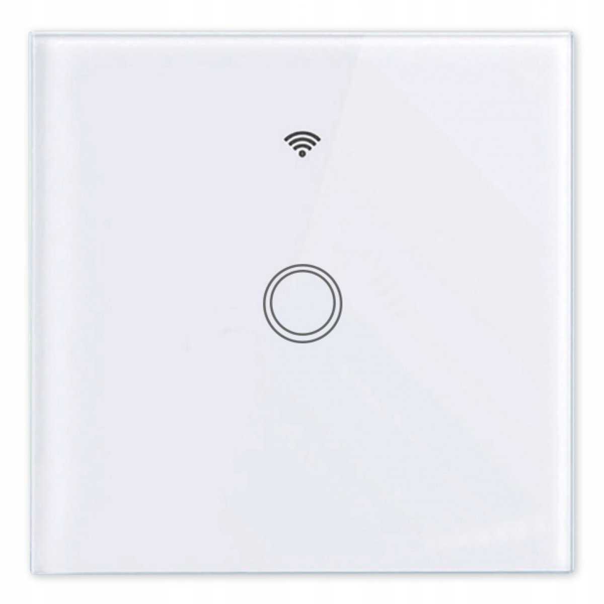 Slimme Touch Schakelaar Wi-Fi Tuya Wit - Enkele Knop
