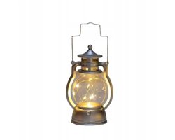 Zilveren LED Lampion - Sfeervolle Verlichting voor Graf & Huis