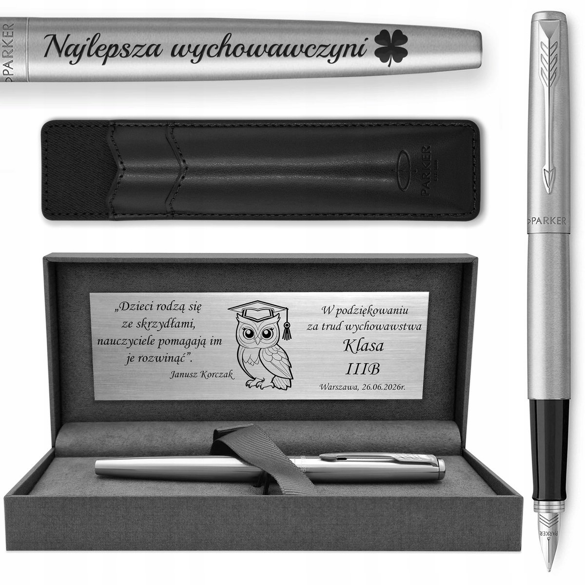 Parker Jotter CT Vulpen met Gravure & Luxe Geschenkdoos