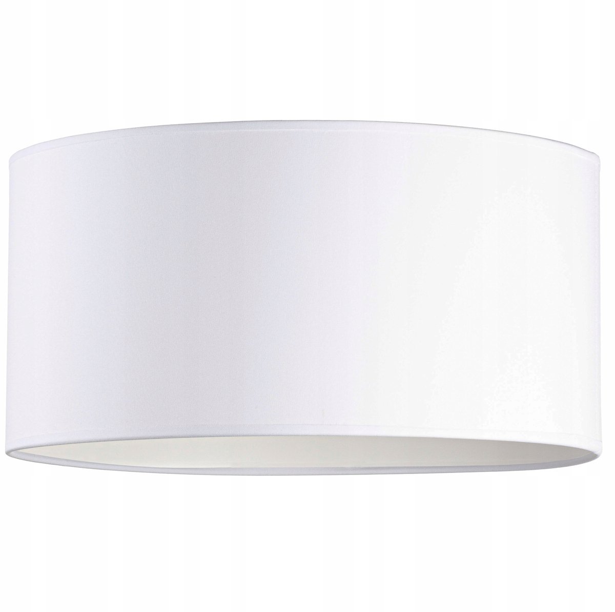 Witte cilinderlampenkap 40 cm E27 - hoogwaardige stof