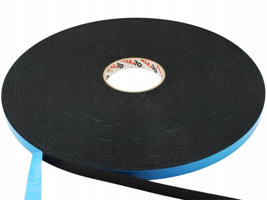 50 M 1 MM Dikke Dubbelzijdige Tape Sterke Zelfklevende Zwarte Schuimtape voor Mobiele Telefoon Reparatie Pakking Screen PCB Stofdicht Tape (10 MMX1 MM