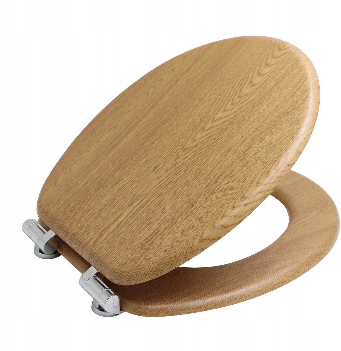 Bisk Naturel MDF Toiletzitting met Soft-Close - 46,5x37cm