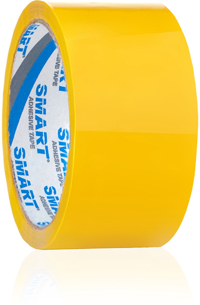 Smart Pakkingtape 48mm/50y Geel - 1 Rol