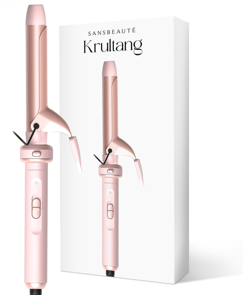 Sansbeauté® Krultang met Klem - Pink - Sansbeauté® - €40,99