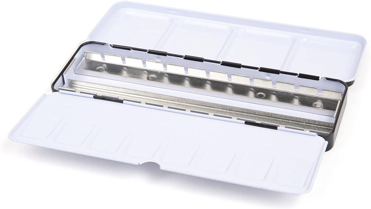 longziming -Metalen Aquarelverfdoos Leeg met 26 Napjes – Compacte Reisset voor Aquarel en Gouache | Herbruikbare Waterverf Palette voor Kunstenaars, Studenten en Hobby Schilders