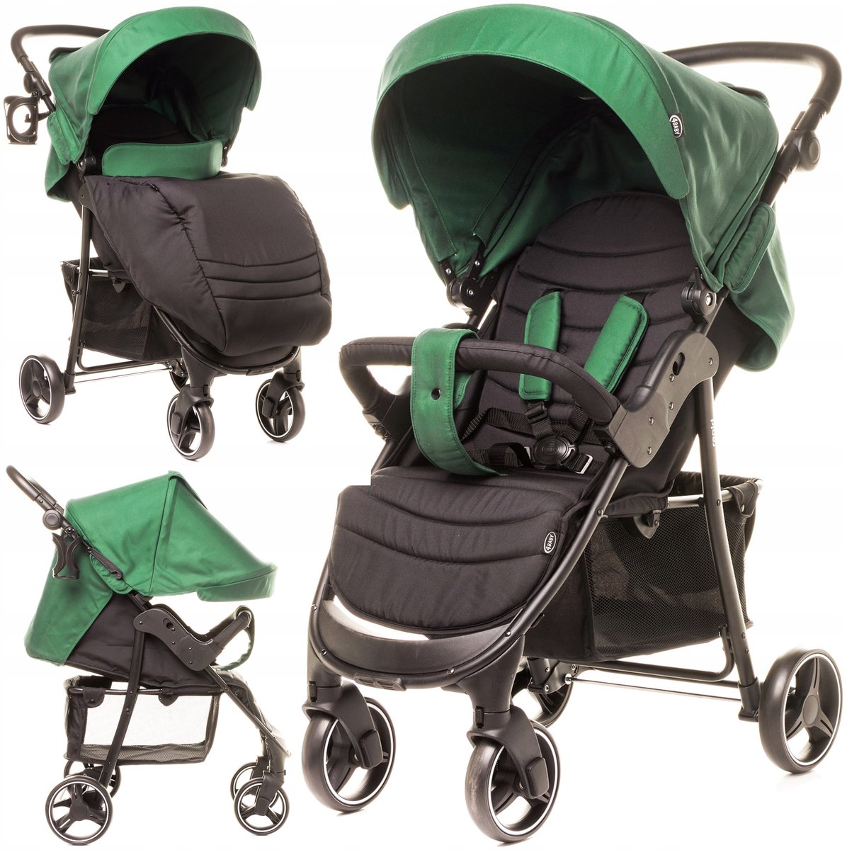 4Baby Rapid Kinderwagen 0-22kg - Lichtgewicht met Grote Wielen & Accessoires