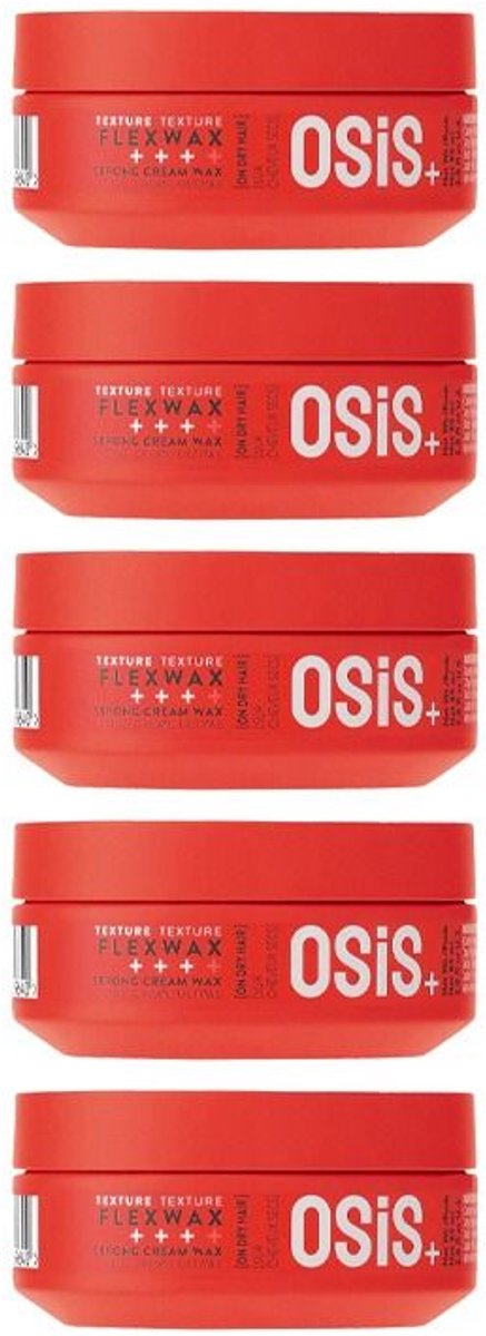 5x Schwarzkopf OSiS+ Flexwax Strong Cream Wax 85ml