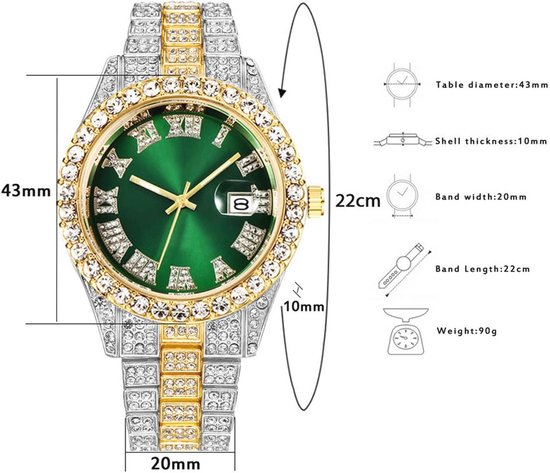 Orologio Uomo Hip Hop Mod. LEATHER - Stile Urban