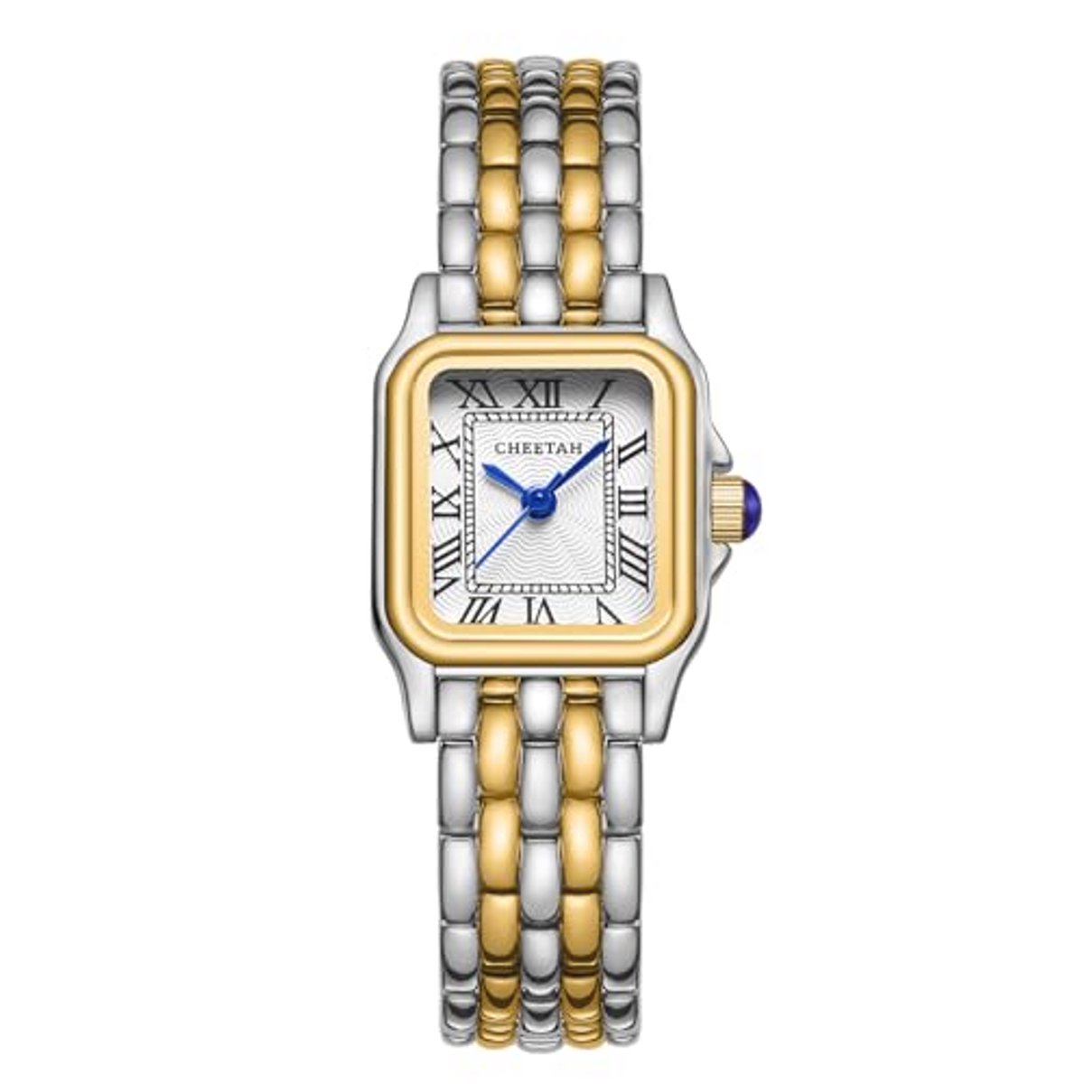 Kleine dameshorloge met vintage armband, rechthoekige kast en Romeinse cijfers, waterdicht polshorloge voor vrouwen en meisjes