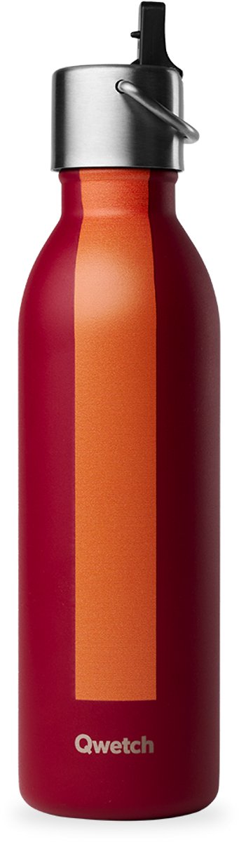 Qwetch - Isothermische fles - Sportserie Granaat- 600ml