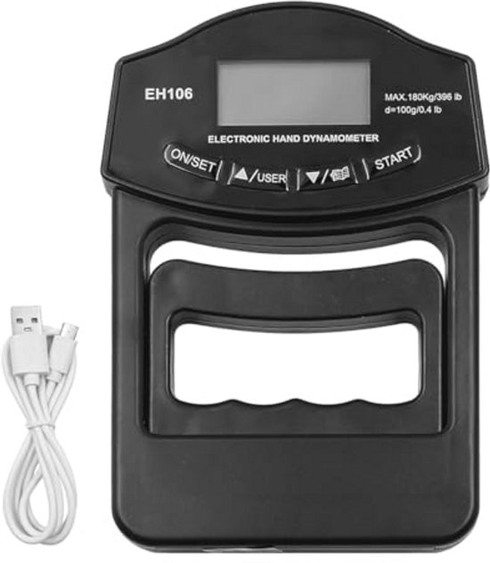 Digitale Handkrachtmeter - Gripkrachtmeter Voor Een Sterke Greep Met Usb Oplaadbare Functie