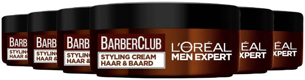 6x L'Oréal Men Expert BarberClub Baard&Haar Styling Creme