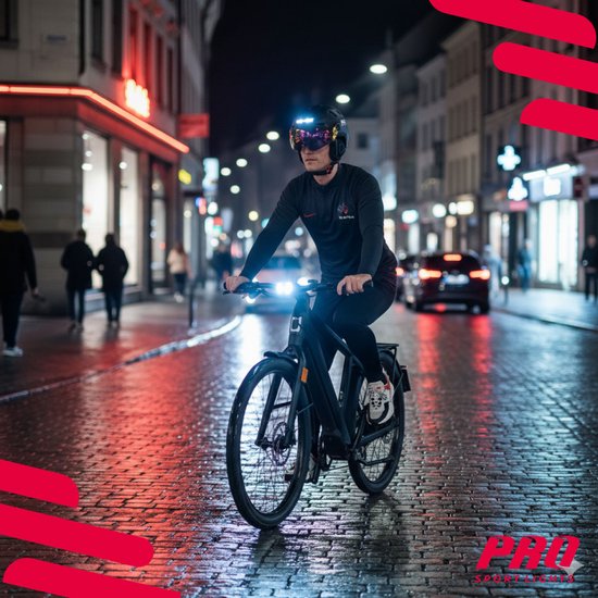 Casque Vélo Speed Pedelec LED Éclairage - 2 Visières - Blanc - Large - NTA 8776 E-Bike
