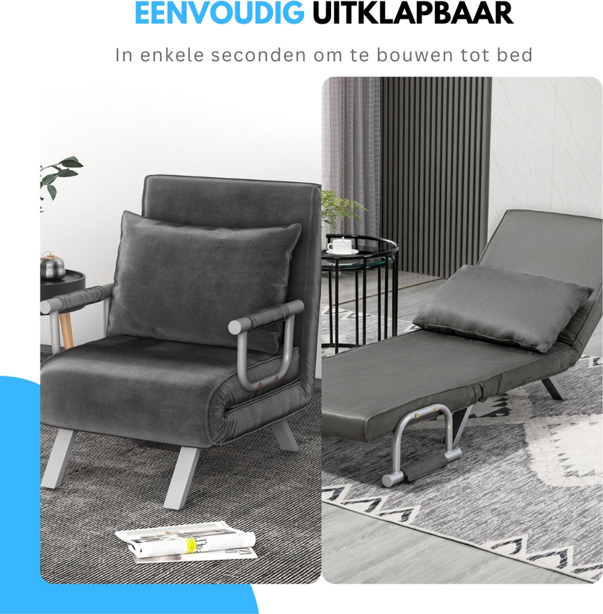 Livista Livista 3-in-1 Uitklapbare Slaapstoel - afbeelding 3