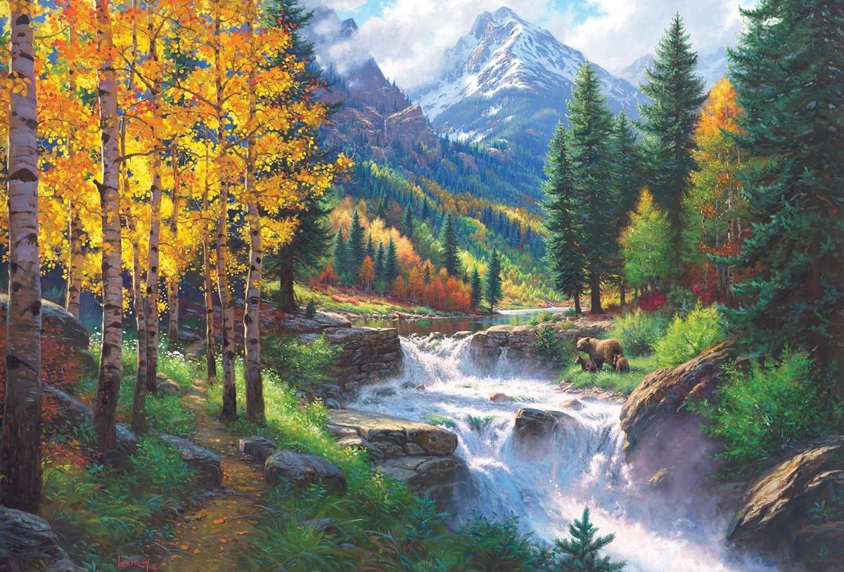 2000 stukjes puzzel Rocky Mountain High met Sample Poster