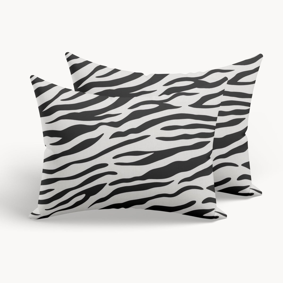 HappyBed Zebra kussensloop set 2 stuks - 80x80 cm - 100% Microvezel - Ultieme slaapcomfort