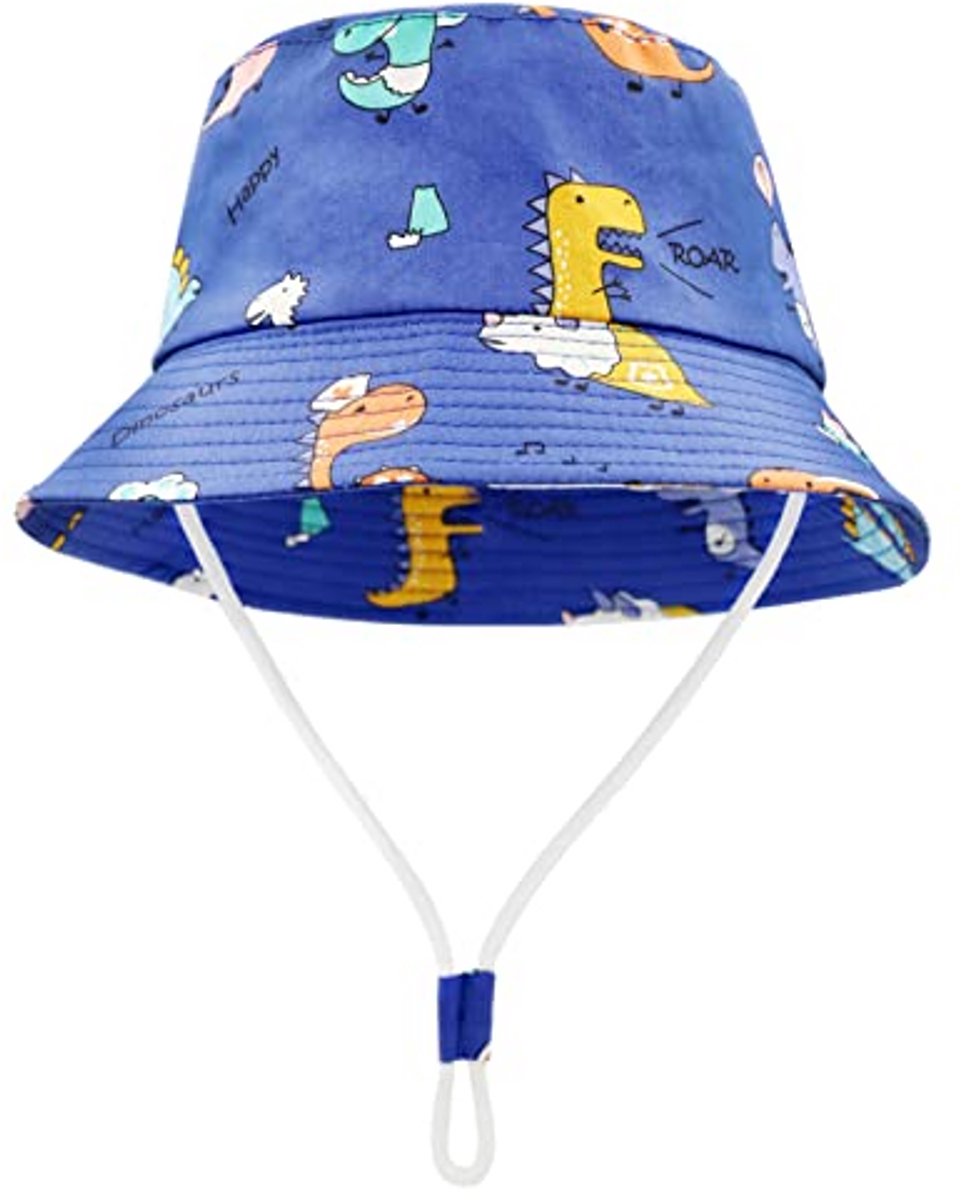 Zomerse Zonnehoed voor Kinderen - Bucket Hat met Kinband voor Meisjes en Jongens