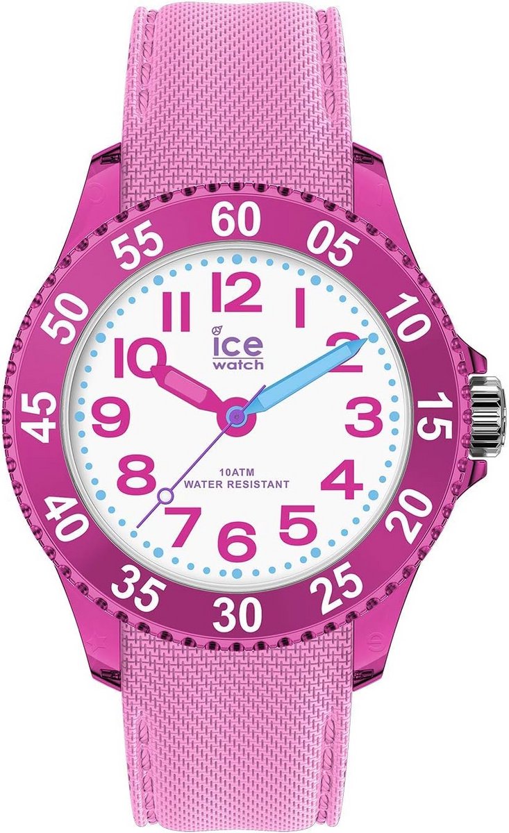 Roze meisjeshorloge met siliconen armband - ICE Cartoon Bubblegum - Extra small