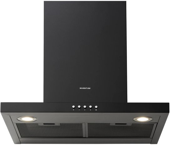 Inventum AKB6005ZWA - Wandschouw afzuigkap - 60 cm - 645 m3/h - 3 standen - Energieklasse A - Zwart