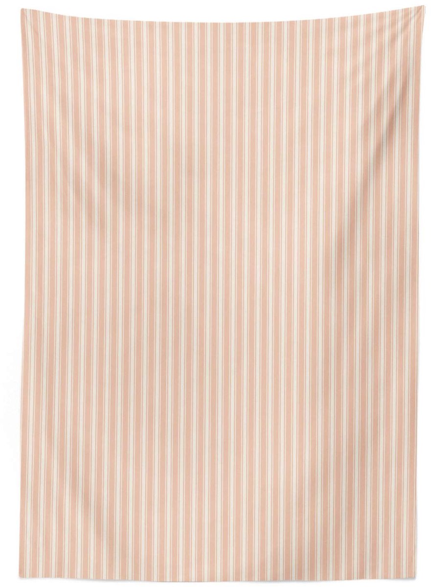 ABAKUHAUS tc_30654 140x200 Tafelkleed – satijnmix, licht zalm/wit