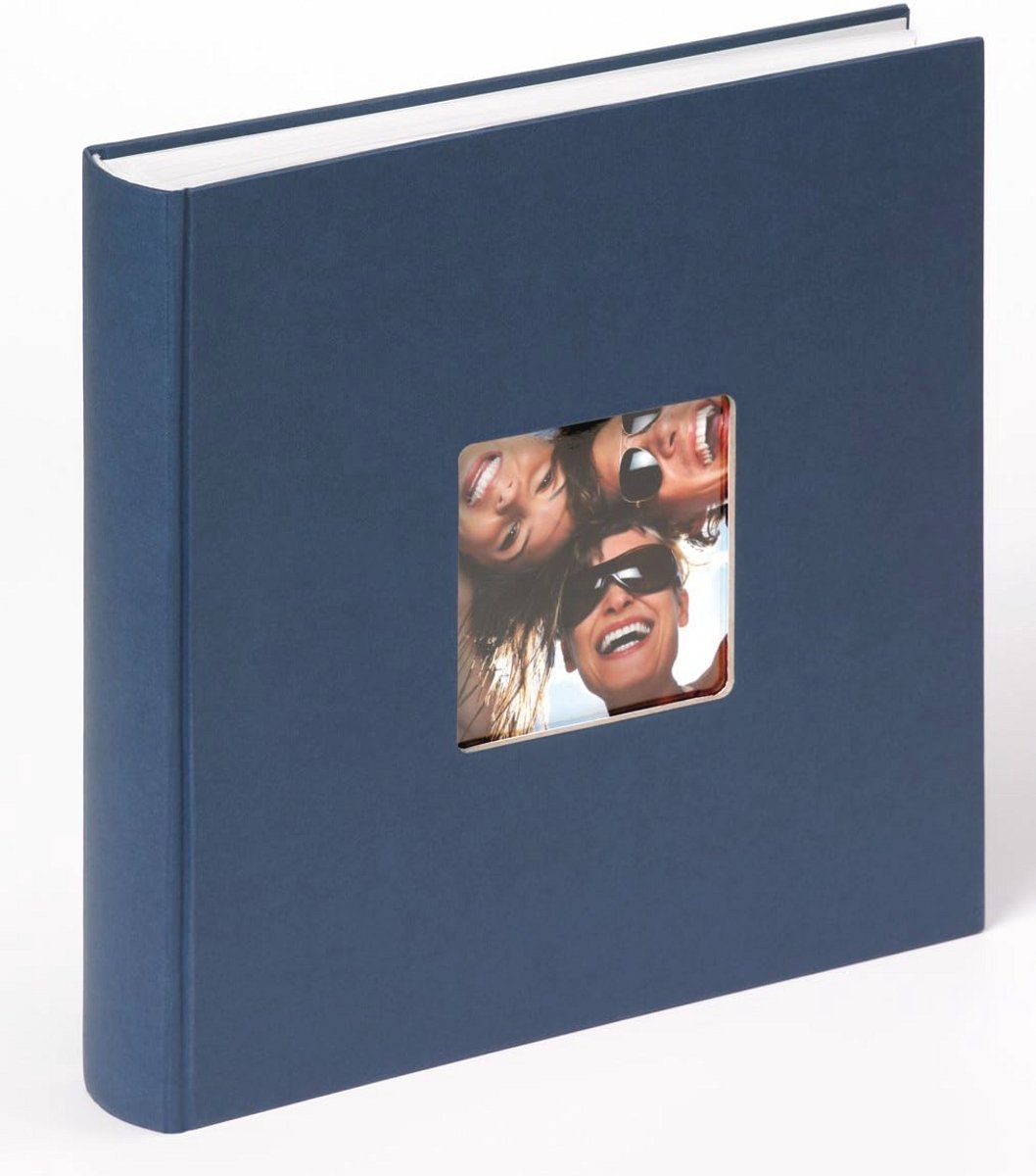 Fotoalbum Blauw 30 x 30 cm met Omslag Cut-Out