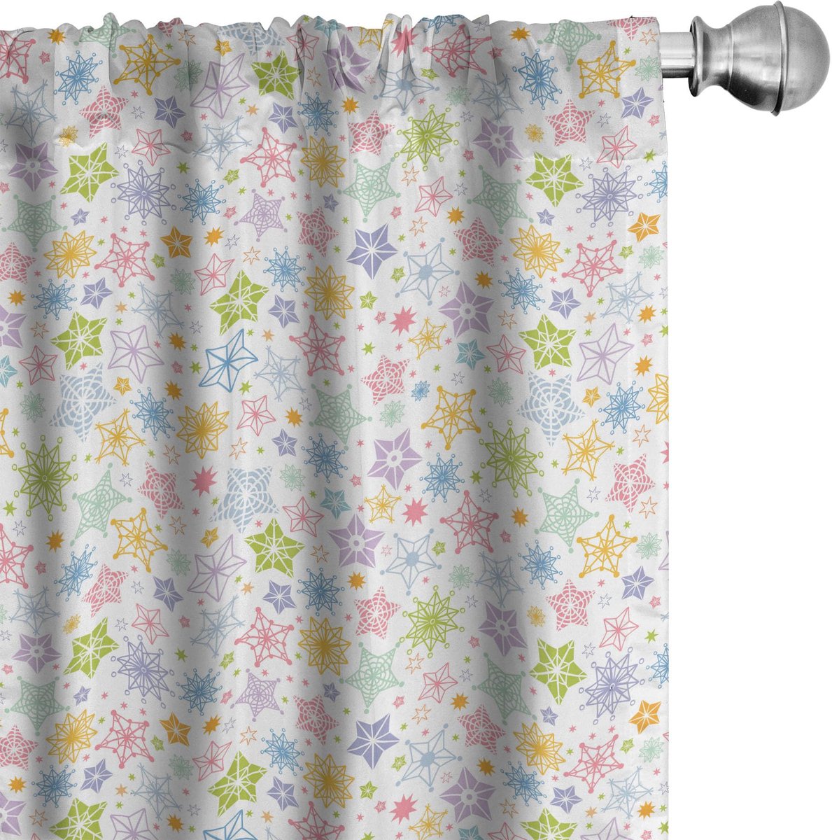 ABAKUHAUS Wintergordijnen – 2x75x245 cm – Microvezel, Multicolor