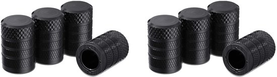 AIEX 12st Ventieldoppen Auto, Aluminium Legering Heavy Duty Ventieldopjes voor Banden Luchtdichte Afdichting voor Auto's SUV Vrachtwagens Motorfietsen Fietsen (Zwart AIEX 12st Ventieldoppen Auto, Aluminium Legering Heavy Duty Ventieldopjes voor Banden Luchtdichte Afdichting voor Auto's SUV Vrachtwagens Motorfietsen Fietsen (Zwart
