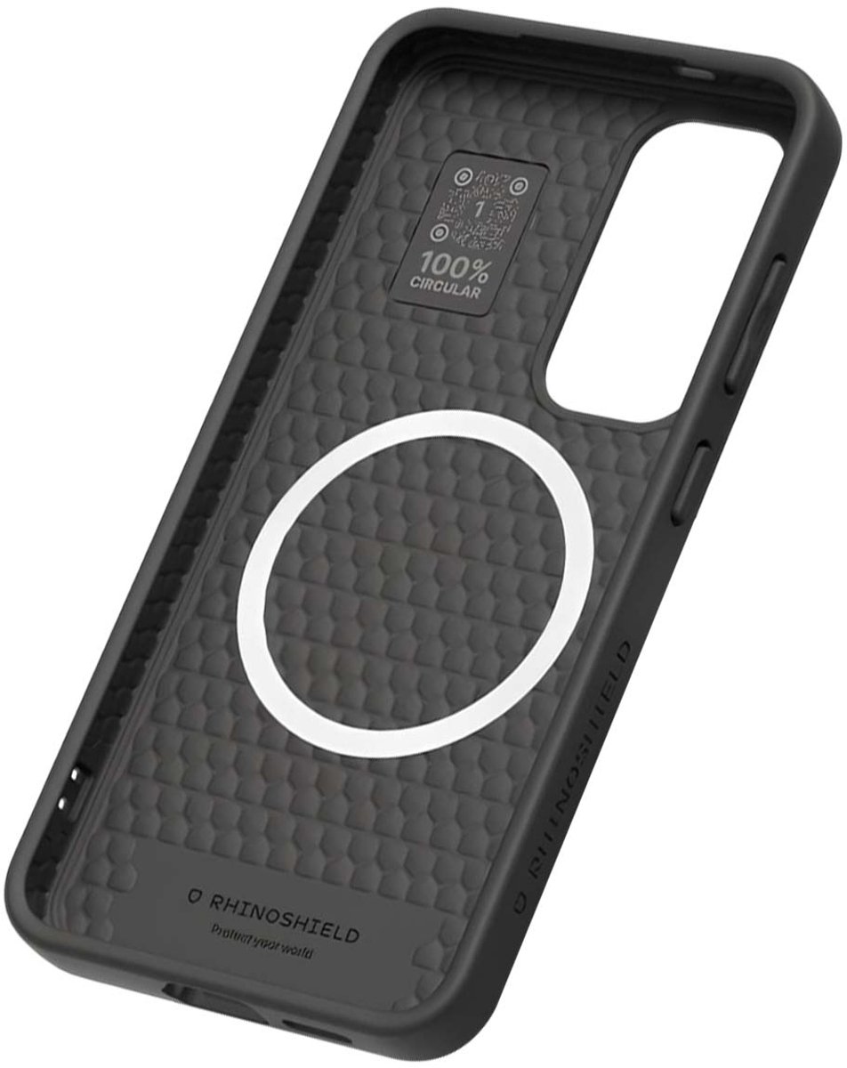 Rhinoshield, Hoesje geschikt voor Samsung Galaxy S25 - SolidSuit MagSafe Compatibel Anti-Shock Dun & Sterk, Zwart