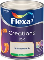 Flexa - Creations Lak Extra Mat - Sandy Beach - 0.75 L - 9m2 - Voor binnen - Beige - Hoge kleurintensiteit - Superieur glad eindresultaat - Bestand tegen huidvet - Superieur kleurbehoud
