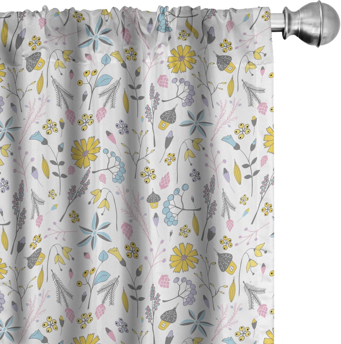 ABAKUHAUS Gordijnen – 2x75x225 cm – microvezel – veelkleurig, halfverduisterend Mehrfarbig