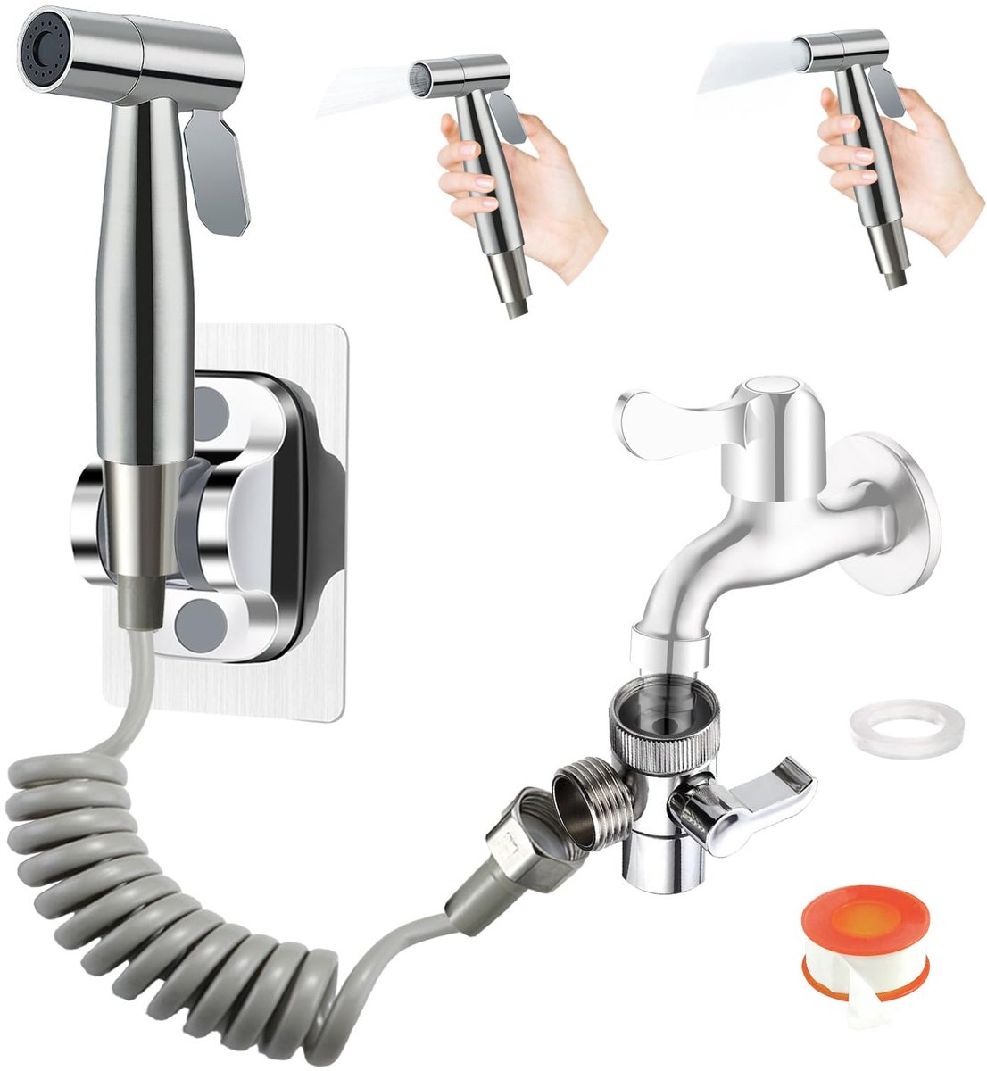 Unyqoos® Hygiënische bidet handdouche met flexibele slang en eenvoudige installatie