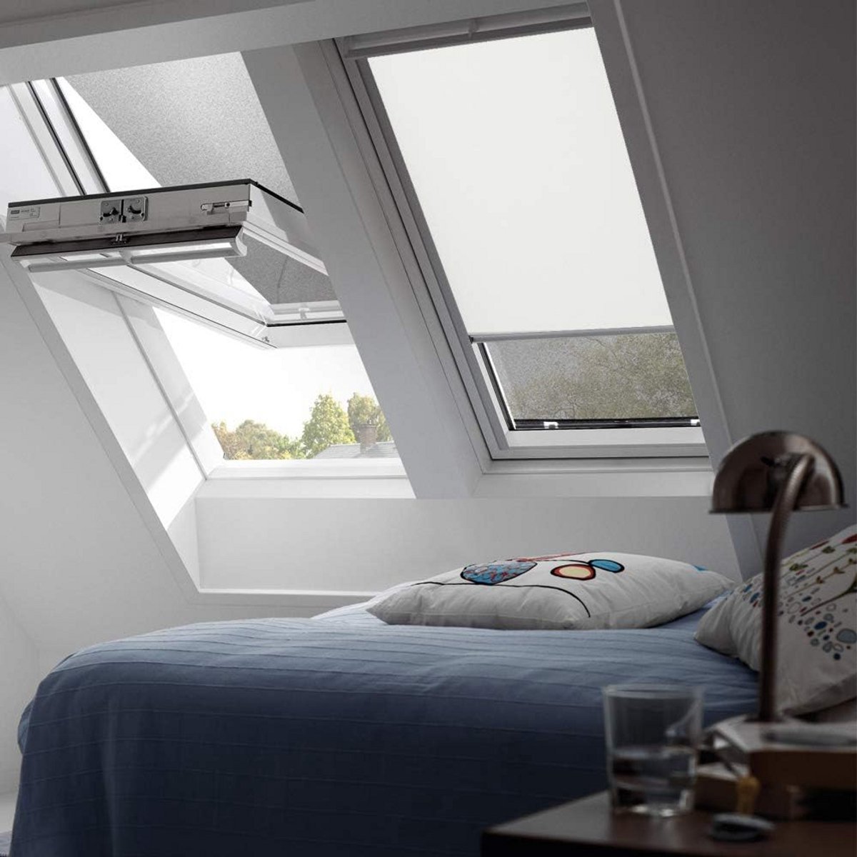VELUX Verduisteringsrolgordijn voor GGL, GHL, GTL, GPL, GGU, GHU, GTU, GPU, FK06, Uni Beige, Zilver