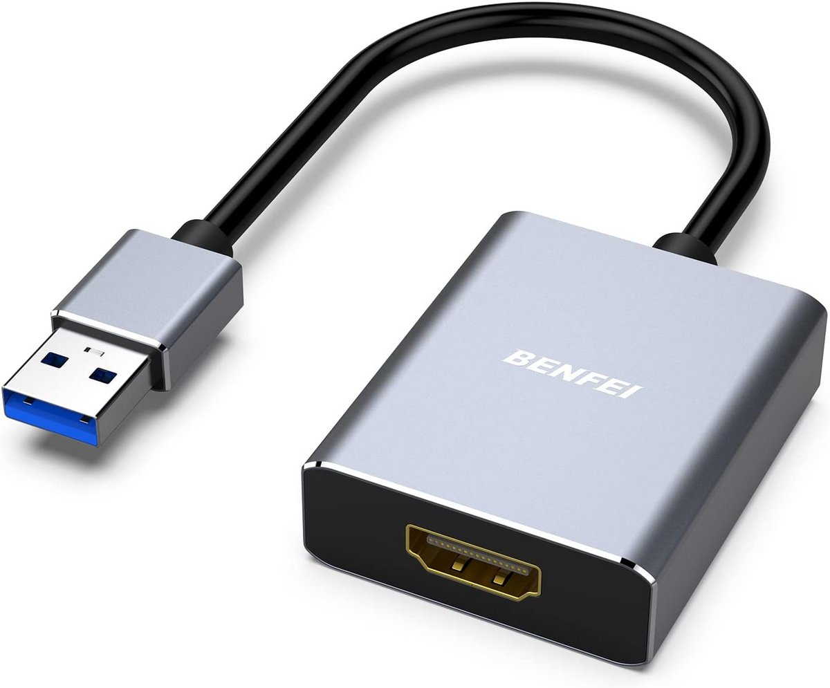 USB 3.0 naar HDMI-adapter aluminium behuizing 1080p