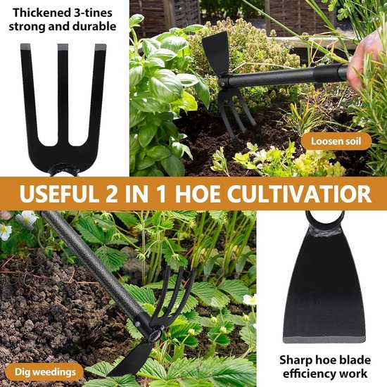 Multifunctionele tuinhak - 4 stuks - zwart van Merkloos	 — afbeelding 5
