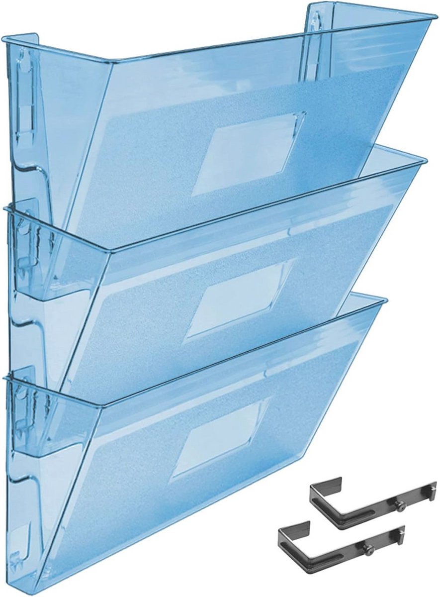 Wandmontage Ronde Pocket File Organizer - 3 Pack - Ruimtebesparend en Duurzaam