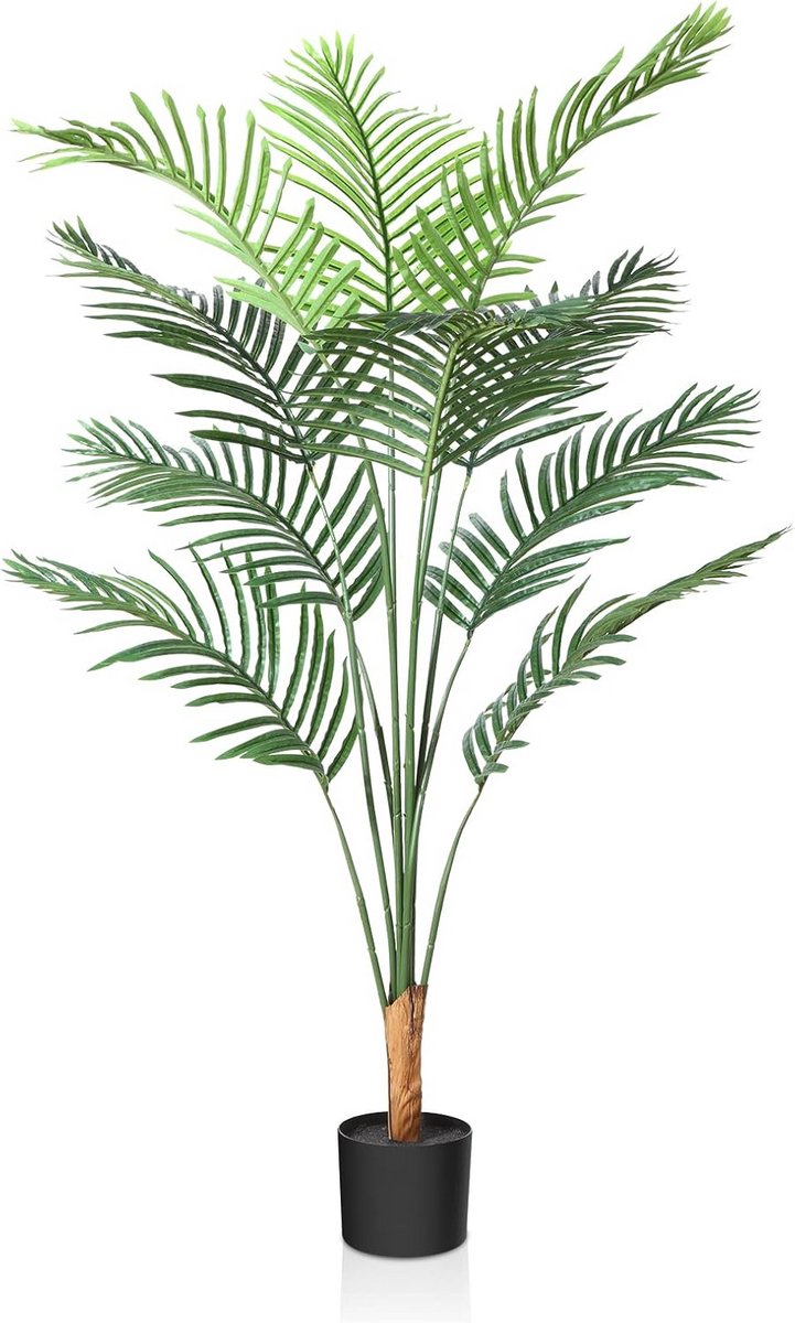 Kunstplanten Areca Palm 130 CM - Nepplant in Pot voor Binnen en Buiten